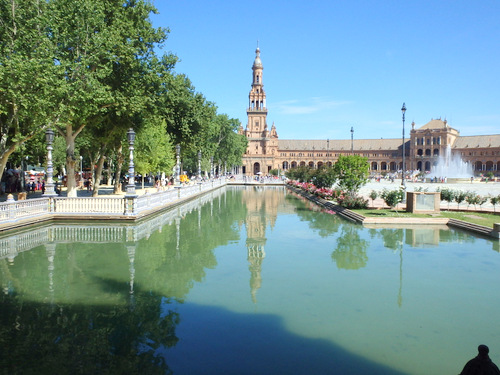 The Plaza de Espa&ntilde;a.